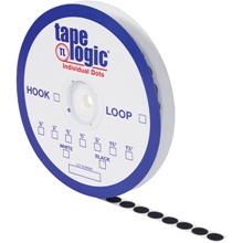 1/2" Black Hook Tape Logic® Individual Tape Dots image