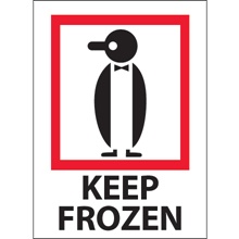 3 x 4" - "Keep Frozen" Labels image