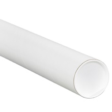 3 x 48" White Tubes with Caps image