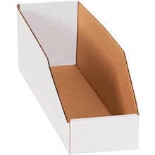 White Bin Boxes - 15" Deep image