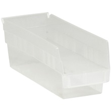 Clear Plastic Shelf Bin Boxes image