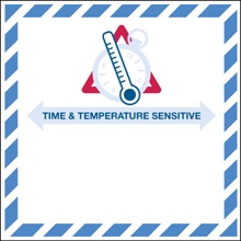 Time and Temperature Label image