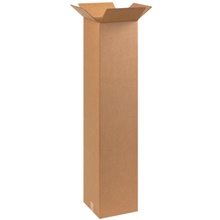 10 x 10 x 48" Tall Corrugated Boxes image