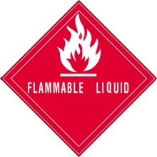 4 x 4" - "Flammable Liquid" Labels image