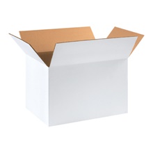 18 x 12 x 12" White Corrugated Boxes image
