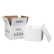 9 1/2 x 9 1/2 x 7" Insulated Shipping Kit image