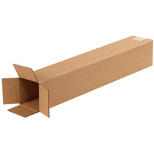 4 x 4 x 24" Tall Corrugated Boxes image