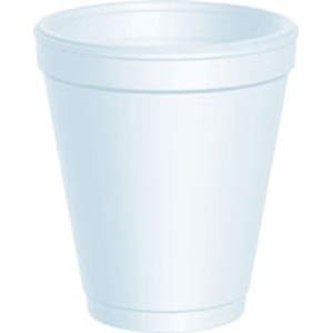 FINAL SALE: Dart® 8 oz White Foam Cups (1000/cs) (MFG# 8J8) image