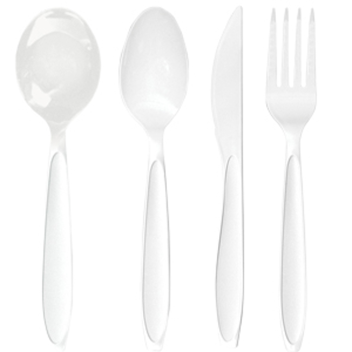 FINAL SALE: Solo® Reliance™ Medium Weight Plastic Soup Spoon (1000/cs) image