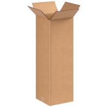 8 x 8 x 24" Tall Corrugated Boxes image