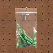 2 x 2" - 2 Mil Reclosable Poly Bags w/ Hang Hole image