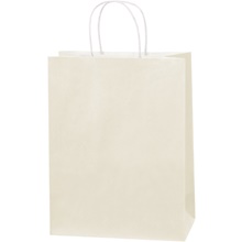 10 x 5 x 13" French Vanilla Tinted Shopping Bags image