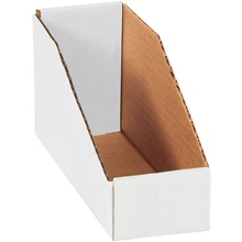 3 x 9 x 4 1/2" White Bin Boxes image