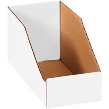 4 x 9 x 4 1/2" White Bin Boxes image