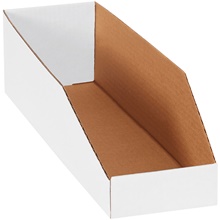 5 x 18 x 4 1/2" White Bin Boxes image