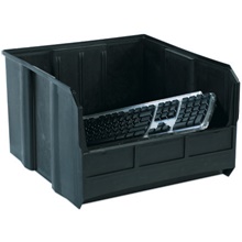 18 x 16 1/2 x 11" Black Conductive Bin Boxes image