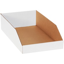 10 x 18 x 4 1/2" White Bin Boxes image