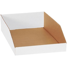 12 x 18 x 4 1/2" White Bin Boxes image