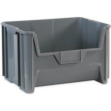 19 7/8 x 15 1/4 x 12 7/16" Gray Giant Stackable Bins image