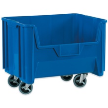 19 7/8 x 15 1/4 x 12 7/16" Blue Mobile Giant Stackable Bins image