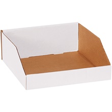 12 x 12 x 4 1/2" White Bin Boxes image