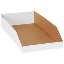 12 x 24 x 4 1/2" White Bin Boxes image