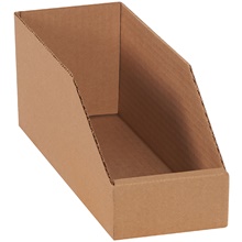 4 x 12 x 4 1/2" Kraft Bin Boxes image