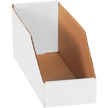 4 x 12 x 4 1/2" White Bin Boxes image