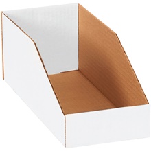 5 x 12 x 4 1/2" White Bin Boxes image