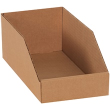 6 x 12 x 4 1/2" Kraft Bin Boxes image
