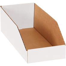 6 x 15 x 4 1/2" White Bin Boxes image