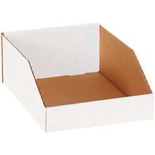 9 x 12 x 4 1/2" White Bin Boxes image
