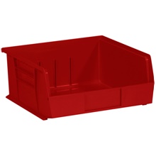 10 7/8 x 11 x 5" Red Plastic Stack & Hang Bin Boxes image