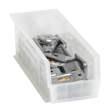14 3/4 x 5 1/2 x 5" Clear Plastic Stack & Hang Bin Boxes image