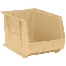 18 x 11 x 10" Ivory Plastic Stack & Hang Bin Boxes image