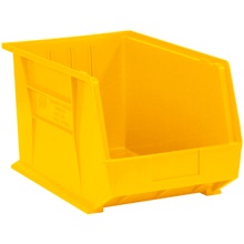 18 x 11 x 10" Yellow Plastic Stack & Hang Bin Boxes image