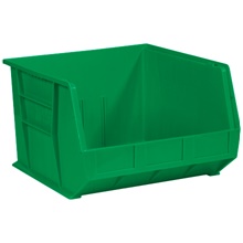 18 x 16 1/2 x 11" Green Plastic Stack & Hang Bin Boxes image