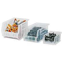 5 3/8 x 4 1/8 x 3" Clear Plastic Stack & Hang Bin Boxes image