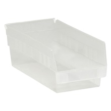 11 5/8 x 6 5/8 x 4" Clear Plastic Shelf Bin Boxes image