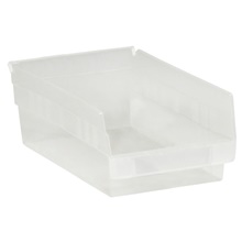 11 5/8 x 8 3/8 x 4" Clear Plastic Shelf Bin Boxes image