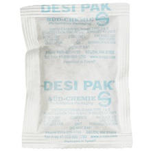 3 x 4 x 1/4" Tyvek® Clay Desiccants - 34 Gallon Drum image
