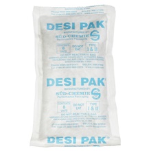 5 x 8 x 1 1/8" Tyvek® Clay Desiccants - 34 Gallon Drum image