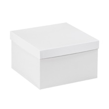 10 x 10 x 6" White Deluxe Gift Box Bottoms image