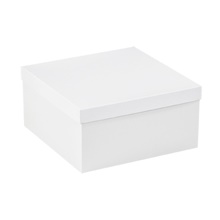 12 x 12 x 6" White Deluxe Gift Box Bottoms image