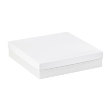 14 x 14 x 3" White Deluxe Gift Box Bottoms image