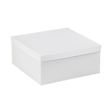 14 x 14 x 6" White Deluxe Gift Box Bottoms image