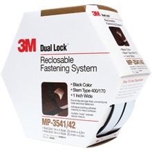 1" x 15' Black 3M™ MP3541/42 Dual Lock™ Mini Pack Fasteners image