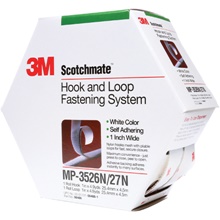 1" x 15' White 3M™ MP3526N/MP3527N Scotchmate™ Combo Pack Fasteners image