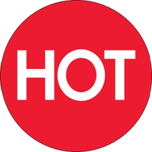 2" Circle - "Hot" (High Gloss) Labels image