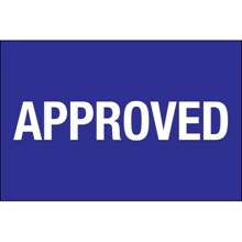 2 x 3" - "Approved" Labels image